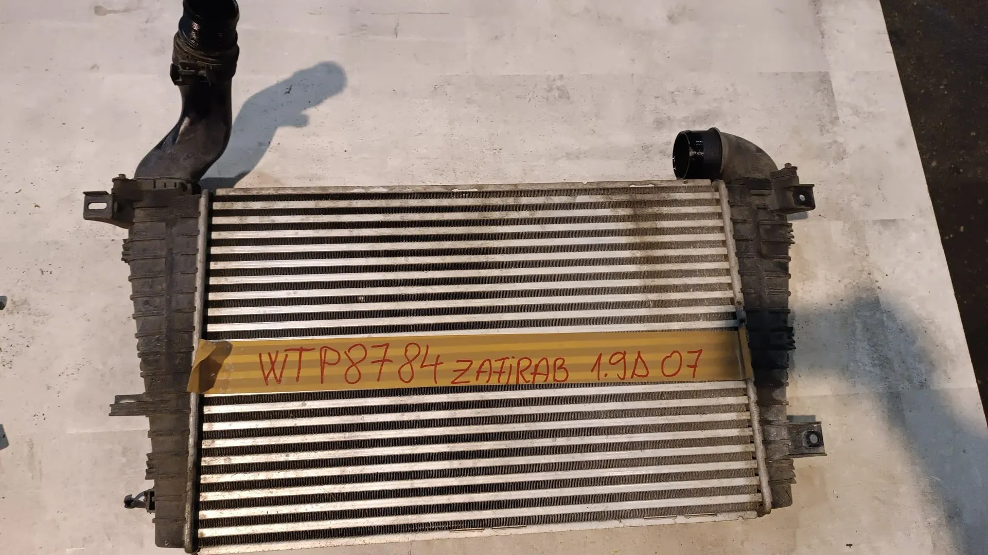 Radiatore intercooler Opel Zafira 1.9 D del 2007 CODICE RICAMBIO : WTP8784