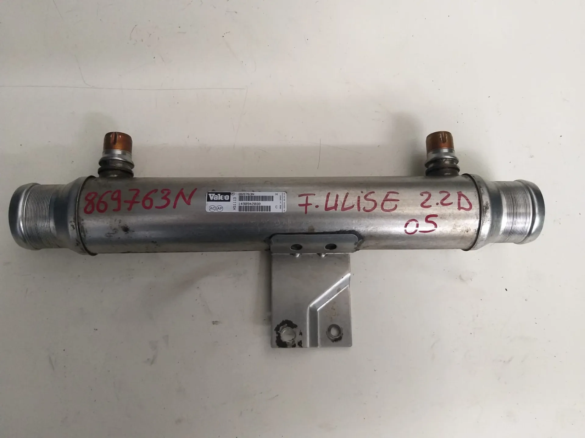 Scambiatore Egr Fiat Ulysse 2.0 D del 2005 CODICE RICAMBIO : 869763N