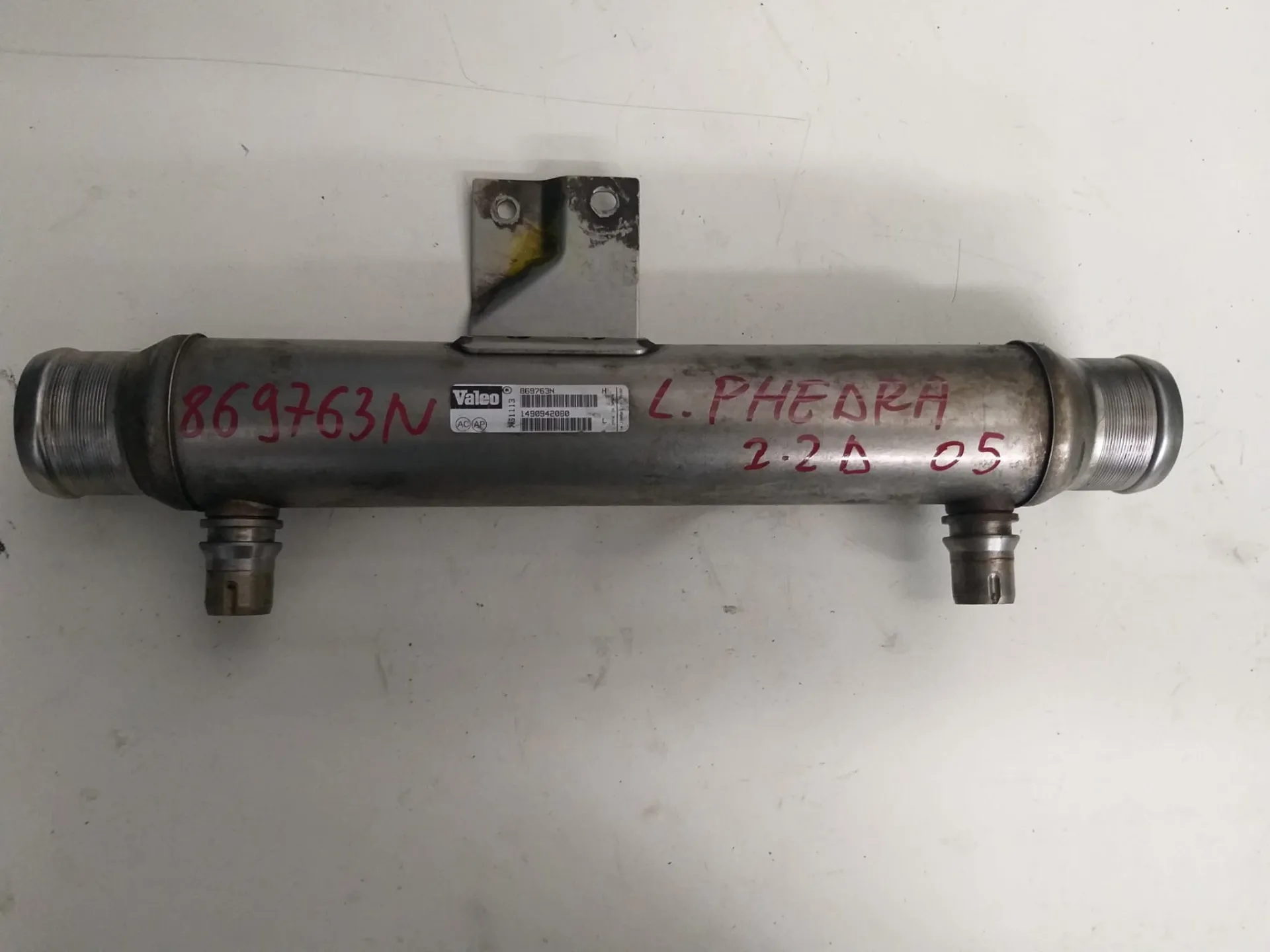 Scambiatore Egr Lancia Phedra 2.2 D del 2005 CODICE RICAMBIO : 869763N