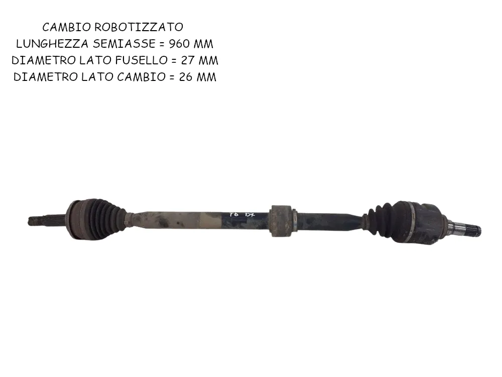 SEMIASSE ANTERIORE DESTRO con codice 4341002581 da TOYOTA Auris Serie (E150) (07>12) 1400 Diesel 66 kW / 90 CV con codice motore 1NDTV/1ND-TV (2008)