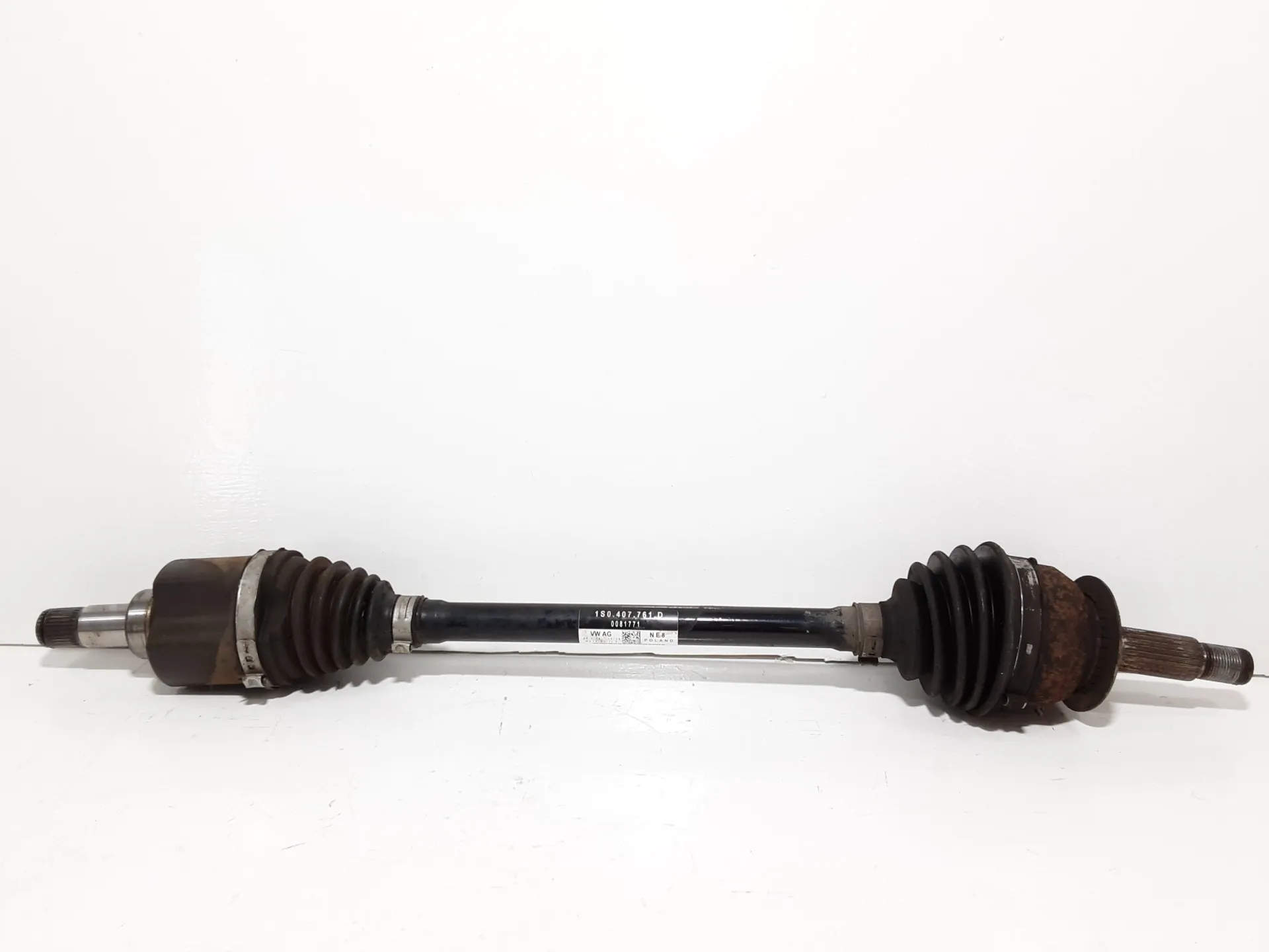 SEMIASSE ANTERIORE SINISTRO con codice 1S0407761D da SKODA Citigo 1° Serie 1000 Bifuel/Metano 50 kW / 68 CV con codice motore CPG/CPGA (2016)