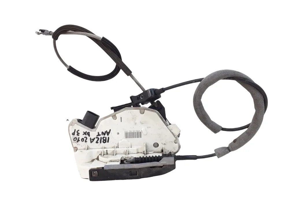 SERRATURA ANTERIORE DESTRA con codice 5N1837016A da SEAT Ibiza Serie (08>12) 1400 Diesel 59 kW / 80 CV con codice motore BMS/BMS (2010)