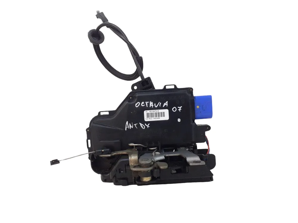 SERRATURA ANTERIORE DESTRA con codice 3D1837016 da SKODA Octavia S. Wagon 3Â° Serie 1900 Diesel 77 con codice motore BXE/BXE (2007)