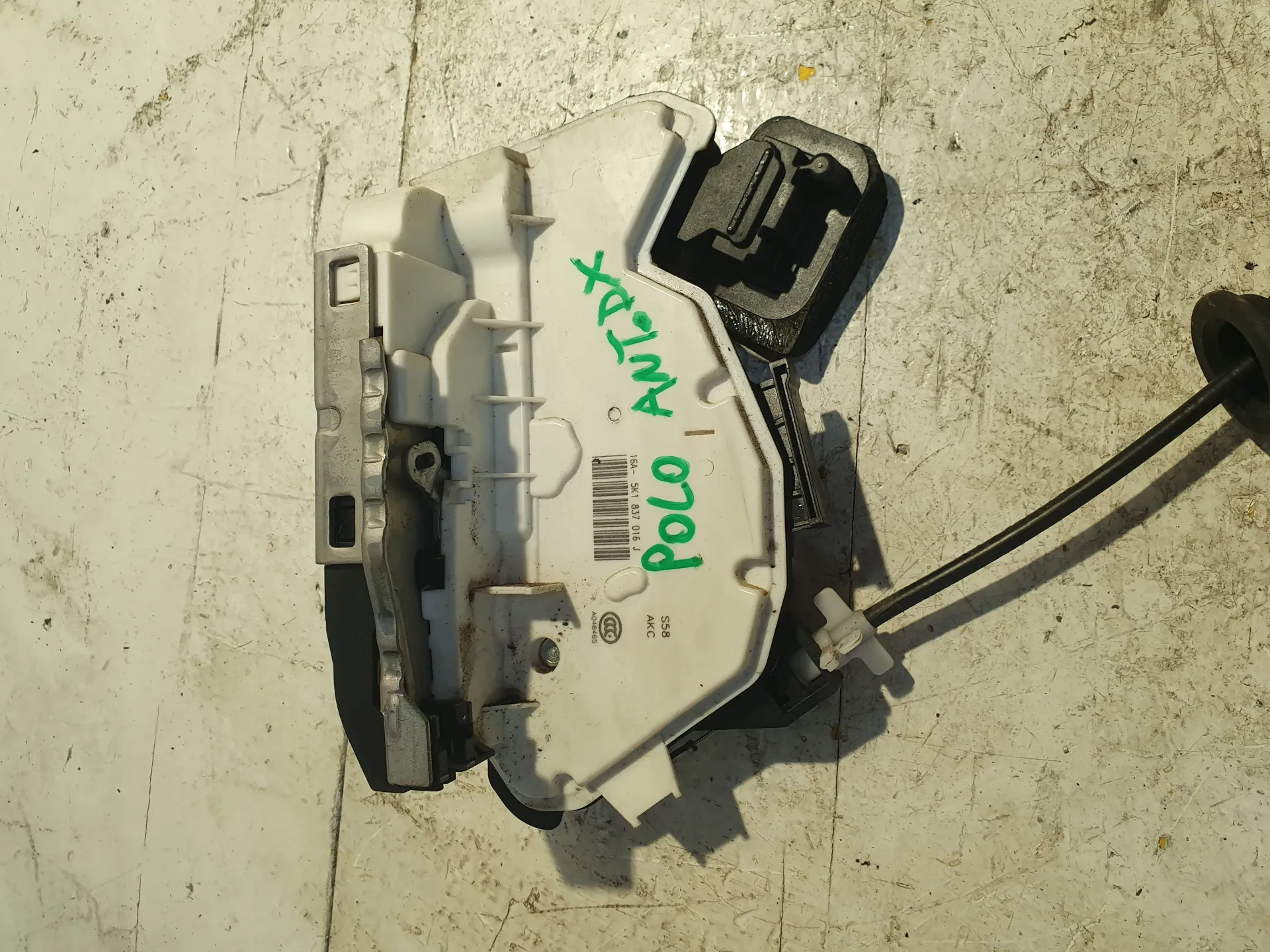 SERRATURA ANTERIORE DESTRA VOLKSWAGEN Polo 5Â° Serie Diesel (2016)