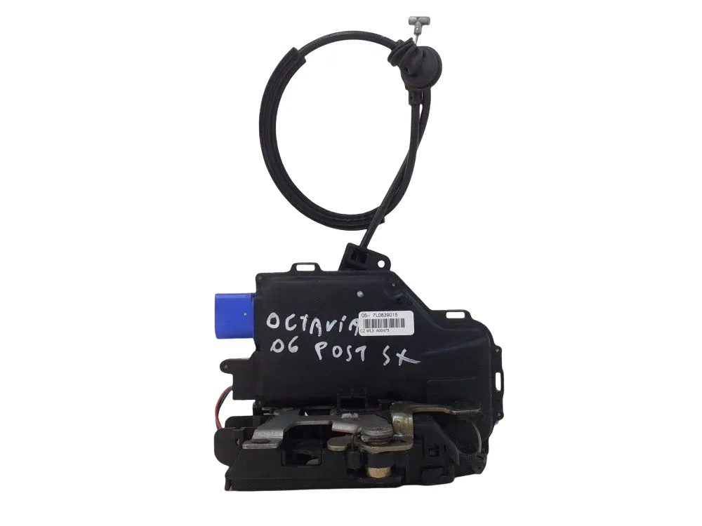 SERRATURA POSTERIORE SINISTRA con codice 7L0839015 da SKODA Octavia Berlina 3Â° Serie 1600 Benzina 85 con codice motore BLF/BLF (2006)