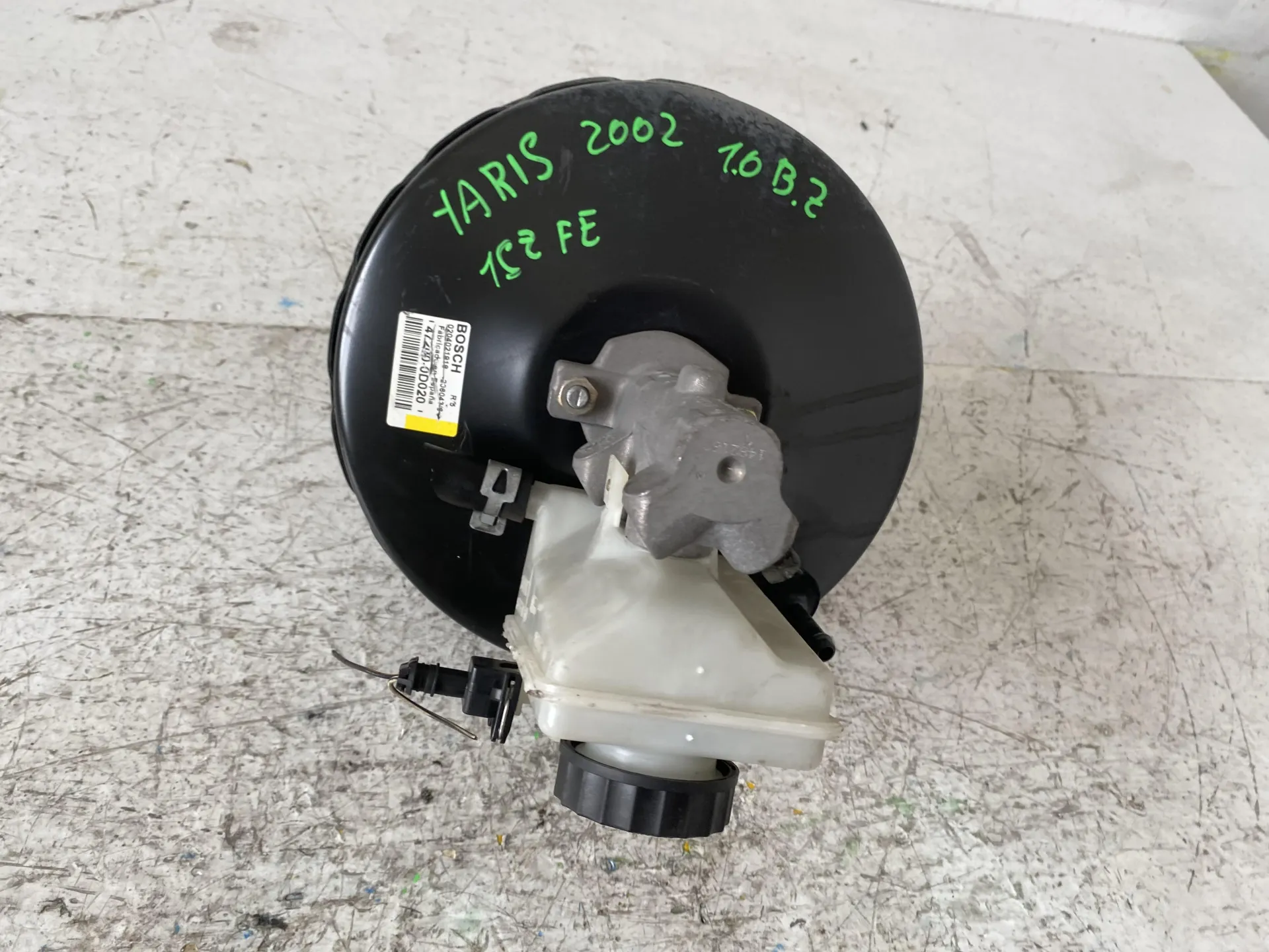 SERVOFRENO con codice 47200-0D020 da TOYOTA Yaris Serie (99>03) 1000 Benzina con codice motore 1SZ FE/1SZ FE (2002)