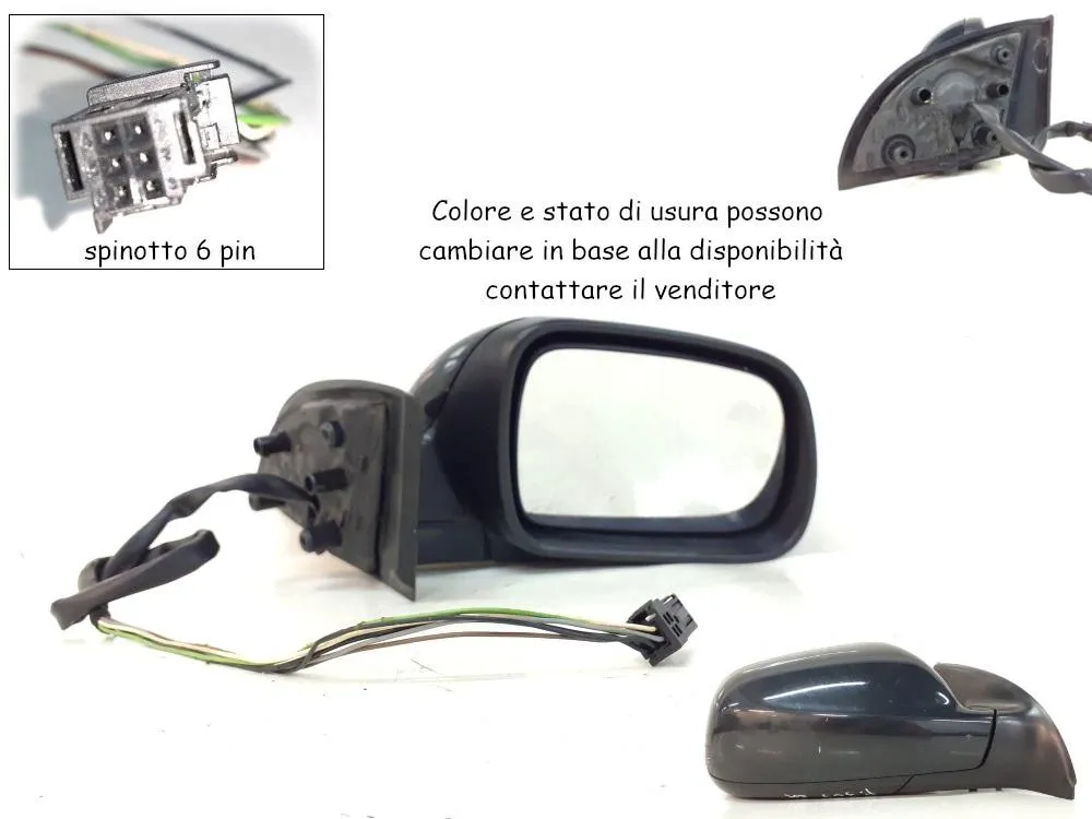 SPECCHIETTO RETROVISORE DESTRO con codice 9149AX da PEUGEOT 307 Berlina 2Â° Serie 1600 Diesel 66 con codice motore 9HX (2007)