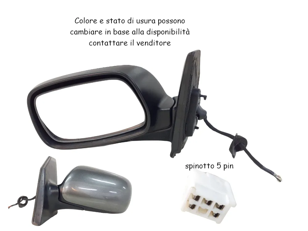 SPECCHIETTO RETROVISORE SINISTRO con codice 8790602050 da TOYOTA Corolla Berlina 3Â° Serie 3-5P 1400 Benzina 71 kW / 97 CV con codice motore 4ZZFE/4ZZ-FE (2003)