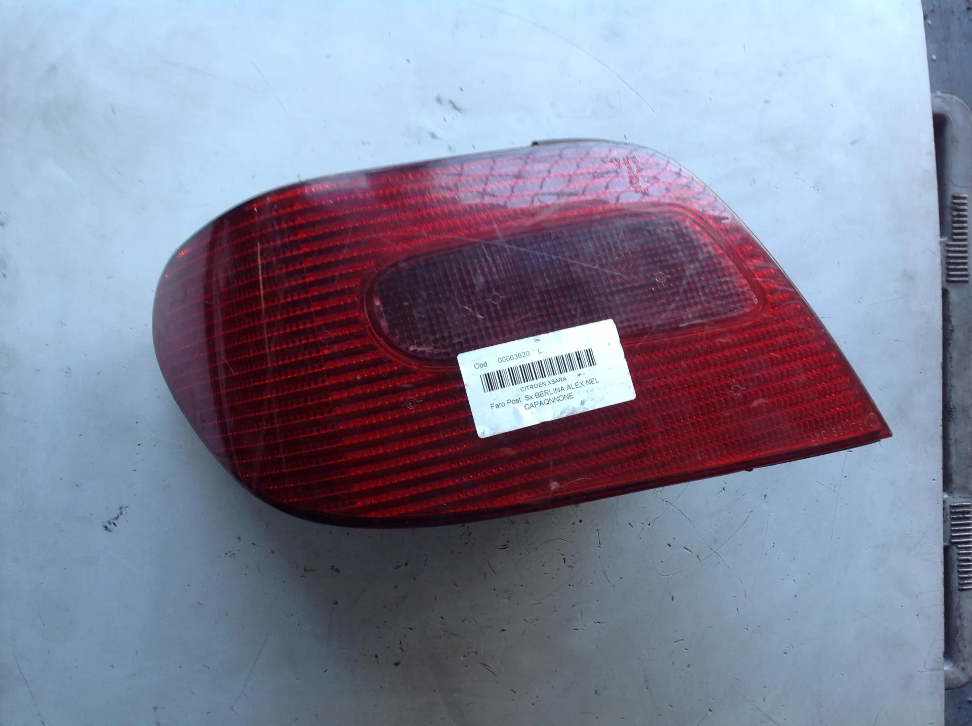 STOP FANALE POSTERIORE SINISTRO LATO GUIDA CITROEN Xsara Berlina 1Â° Serie Benzina