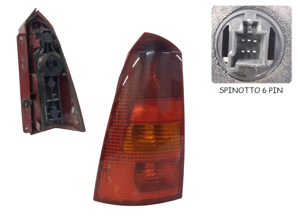 STOP FANALE POSTERIORE SINISTRO LATO GUIDA con codice 1233323 da FORD Focus S. Wagon 1Â° Serie 1800 Diesel 66 con codice motore C9DA/C9DA (1999)