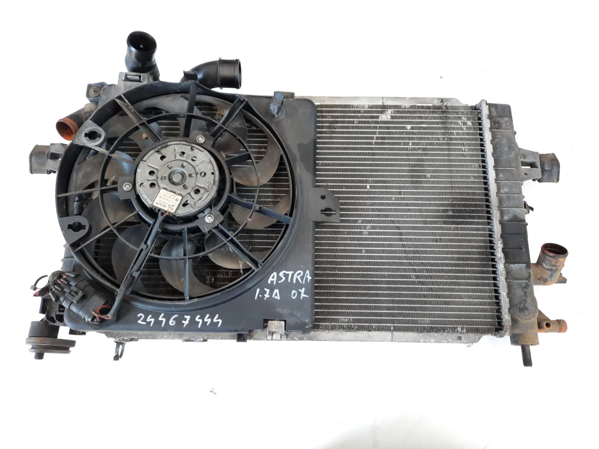 Ventola radiatore Opel Astra H 1.7 D del 2007 CODICE RICAMBIO : 24467444