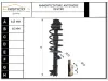 AMMORTIZZATORE ANTERIORE DESTRO con codice 51857330 da FIAT Panda Cross (169) (05>12) 1300 Diesel 51 con codice motore 188A8000/188A8000 (2006)