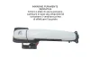 MANIGLIA ESTERNA ANTERIORE SINISTRA con codice 93193303 da OPEL Agila B 1000 Benzina 50 con codice motore K10B/K10B (2014)