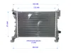 RADIATORE ACQUA con codice 55700447 da FIAT Grande Punto 1Â° Serie 1400 Benzina 70 con codice motore 199A6000/199A6000 (2006)