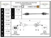 SEMIASSE ANTERIORE DESTRO con codice 43410B4010 da DAIHATSU Terios 1Â° Serie 1300 Benzina 63 con codice motore K3/K3 (2003)