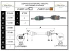 SEMIASSE ANTERIORE SINISTRO con codice 43420B4010 da DAIHATSU Terios 1Â° Serie 1300 Benzina 63 con codice motore K3/K3 (2003)